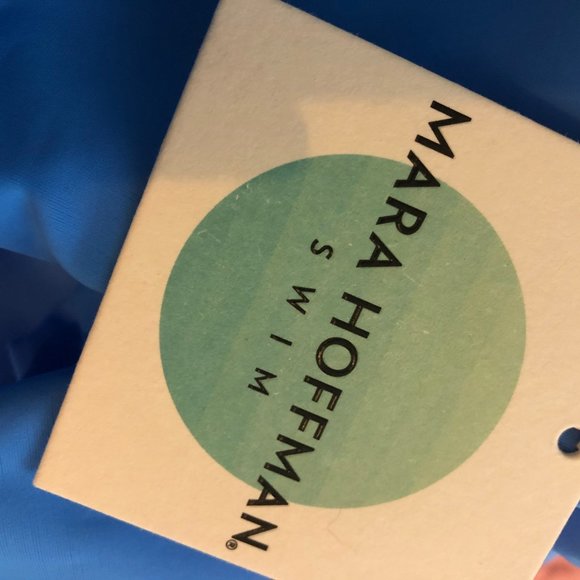 NWT Mara Hoffman Periwinkle High-Cut Swimsuit. - Picture 4 of 5